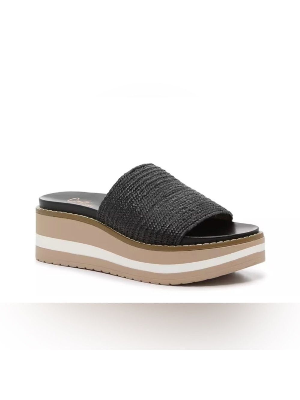 CROWN VINTAGE GLIANNE  Black Wedge Sandals